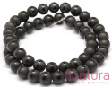 KAMIEŃ NATURALNY AGAT CZARNY MAT KULA 8MM SZNUR