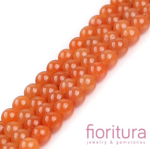 KAMIEŃ NATURALNY AWENTURYN MIODOWY KULA 8MM SZNUR