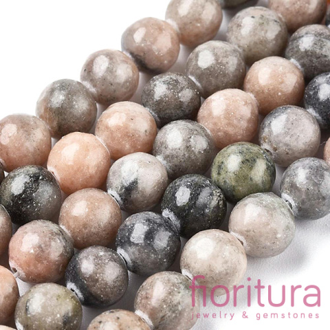 KAMIEŃ NATURALNY JASPIS ZEBRA KULA 8MM