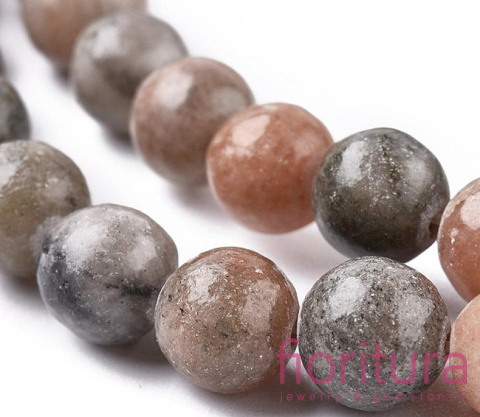 KAMIEŃ NATURALNY JASPIS ZEBRA KULA 8MM