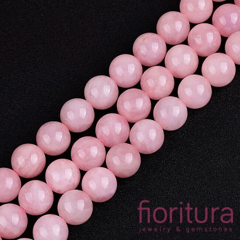 KAMIEŃ NATURALNY KWARC RÓŻOWY KULA 8M SZNUR