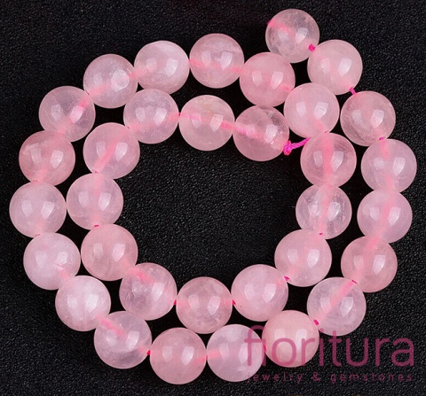 KAMIEŃ NATURALNY KWARC RÓŻOWY KULA 8M SZNUR
