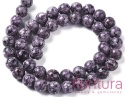 KAMIEŃ NATURALNY LABRADORYT BARWIONY DARK VIOLET KULA 8MM SZNUR