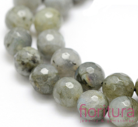 KAMIEŃ NATURALNY LABRADORYT KULA FASETOWANA 8MM SZNUR