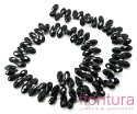KORALIKI KRYSZTAŁOWE KROPLA FASETOWANA 13x6MM KOLOR BLACK