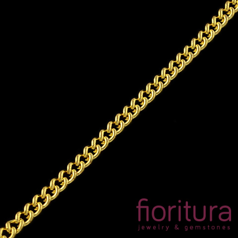 ŁAŃCUSZEK PANCERKA 2,7x2MM KOLOR ZŁOTY