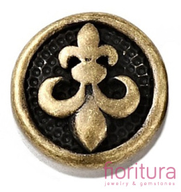 PRZEKŁADKA LILIJKA PASTYLKA 10x6MM KOLOR KOLOR STARE ZŁOTO