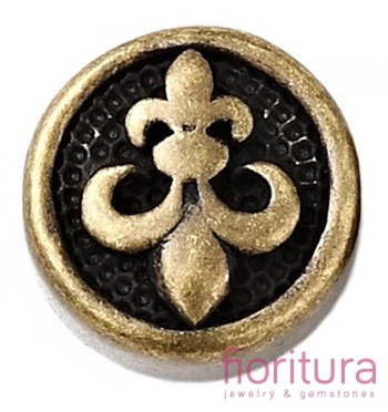 PRZEKŁADKA LILIJKA PASTYLKA 10x6MM KOLOR KOLOR STARE ZŁOTO