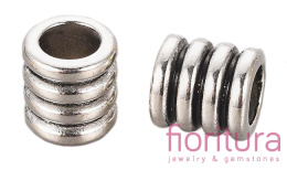 PRZEKŁADKA OZDOBNA 9,5x9MM KOLOR STARE SREBRO