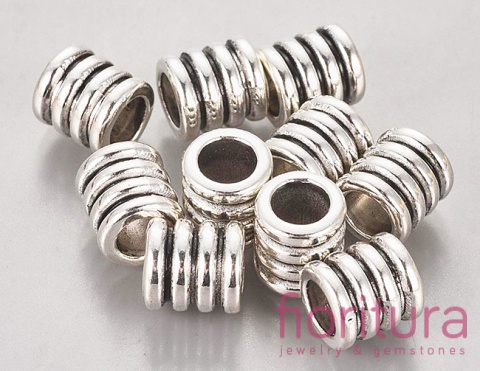 PRZEKŁADKA OZDOBNA 9,5x9MM KOLOR STARE SREBRO