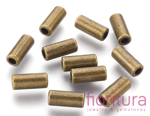 PRZEKŁADKA RURKA GŁADKA 11,5x5MM KOLOR STARE ZŁOTO