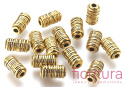 PRZEKŁADKA RURKA PRĄŻKOWANA 11x6MM KOLOR ANTYCZNE ZŁOTO