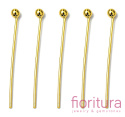 SZPILKI MONTAŻOWE Z KULKĄ 20MM KOLOR ZŁOTY