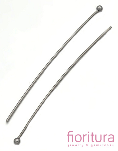 SZPILKI MONTAŻOWE Z KULKĄ 40MM KOLOR CZARNY