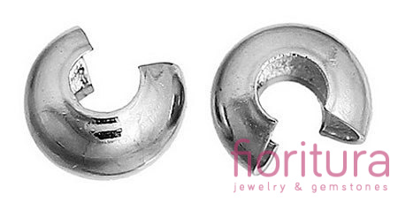 ZACISKI TYPU CRIMP COVER 5MM KOLOR STARE SREBRO