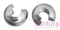 ZACISKI TYPU CRIMP COVER 5MM KOLOR STARE SREBRO