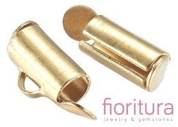 ZAKOŃCZENIE TUBOWE 10x6x4MM KOLOR ZŁOTY