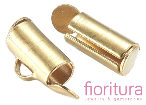 ZAKOŃCZENIE TUBOWE 10x6x4MM KOLOR ZŁOTY