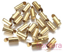 ZAKOŃCZENIE TUBOWE 10x6x4MM KOLOR ZŁOTY