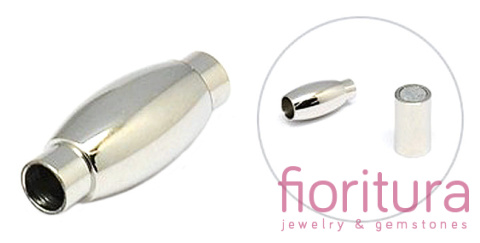 ZAPIĘCIE MAGNETYCZNE DO WKLEJANIA OWAL 3MM STAL NIERDZEWNA