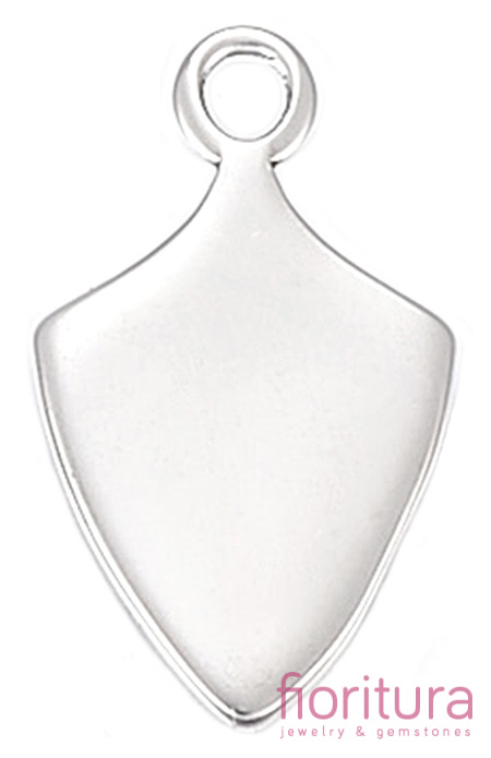 ZAWIESZKA TARCZA Z LILIJKĄ 22x13x3MM KOLOR STARE SREBRO