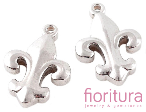 ZAWIESZKA LILIJKA 19x14x4MM KOLOR STARE SREBRO