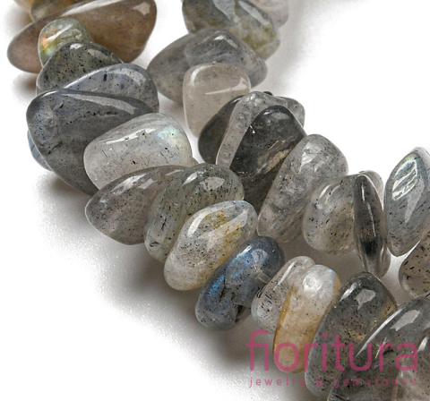 KAMIEŃ NATURALNY LABRADORYT SIECZKA 5-12MM SZNUR