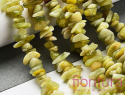 KAMIEŃ NATURALNY JADEIT OLIWKOWY SIECZKA 5-12MM SZNUR