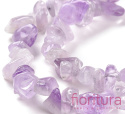 KAMIEŃ NATURALNY AMETYST SIECZKA 5-12MM SZNUR