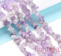 KAMIEŃ NATURALNY AMETYST SIECZKA 5-12MM SZNUR