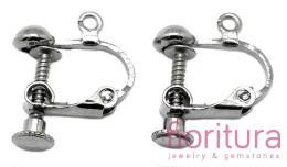 KLIPSY PRZYKRĘCANE Z OCZKIEM DO PODWIESZANIA 18x14x4MMM KOLOR CZARNY