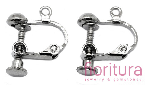 KLIPSY PRZYKRĘCANE Z OCZKIEM DO PODWIESZANIA 18x14x4MMM KOLOR CZARNY