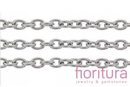 ŁAŃCUSZEK ANKER 4x3MM KOLOR STARE SREBRO