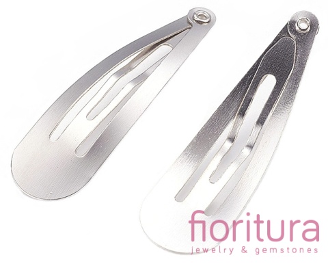 BAZA SPINKI DO WŁOSÓW 48x13MM KOLOR STARE SREBRO