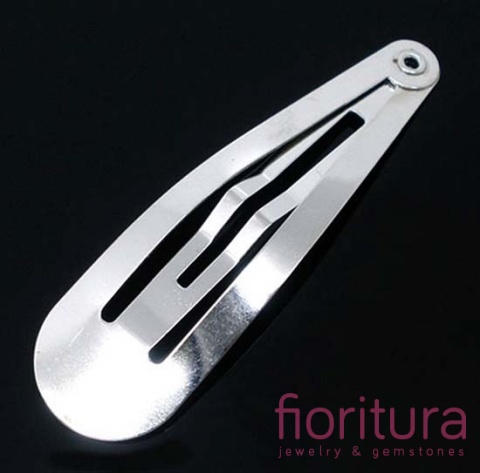 BAZA SPINKI DO WŁOSÓW 48x13MM KOLOR STARE SREBRO