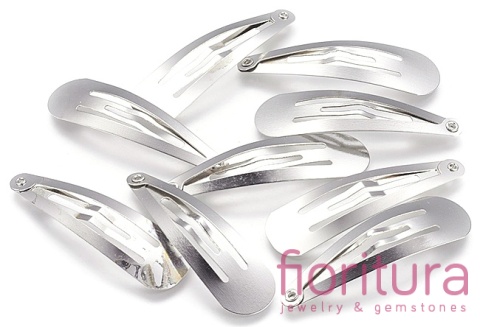 BAZA SPINKI DO WŁOSÓW 48x13MM KOLOR STARE SREBRO