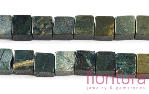 KAMIEŃ NATURALNY  JADEIT SHOUSHAN KOSTKA NIEREGULARNA 6-6,5x6-5,5x6-6,5MM
