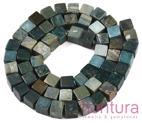 KAMIEŃ NATURALNY  JADEIT SHOUSHAN KOSTKA NIEREGULARNA 6-6,5x6-5,5x6-6,5MM