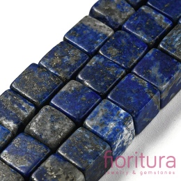 KAMIEŃ NATURALNY LAPIS LAZULI KOSTKA NIEREGULARNA 6-6,5x6-5,5x6-6,5MM