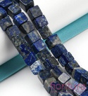 KAMIEŃ NATURALNY LAPIS LAZULI KOSTKA NIEREGULARNA 6-6,5x6-5,5x6-6,5MM