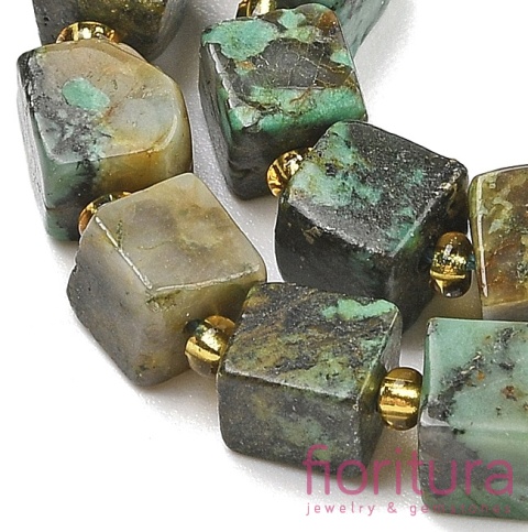 KAMIEŃ NATURALNY TURKUS KOSTKA NIEREGULARNA 6-7,5x6-7,5x6-7,5MM