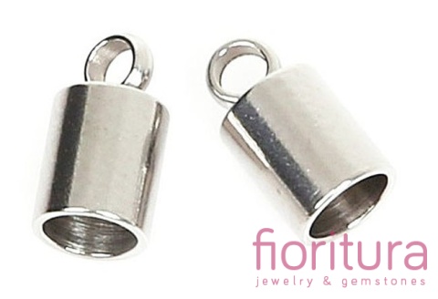 KOŃCÓWKA DO WKLEJANIA 3MM KOLOR STARE SREBRO