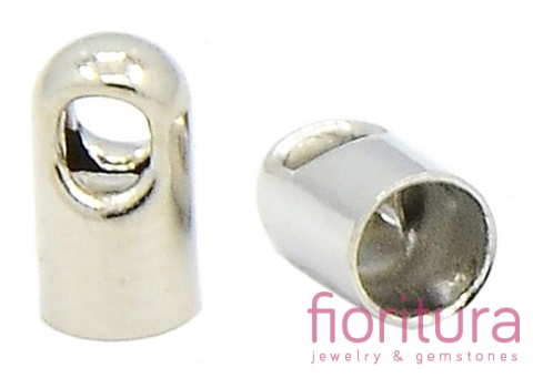 KOŃCÓWKA DO WKLEJANIA 2MM KOLOR STARE SREBRO