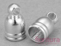 KOŃCÓWKA DO WKLEJANIA 4MM KOLOR SREBRNY