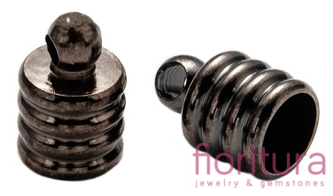 KOŃCÓWKA DO WKLEJANIA 4,5MM KOLOR CZARNY