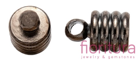 KOŃCÓWKA DO WKLEJANIA 4,5MM KOLOR CZARNY