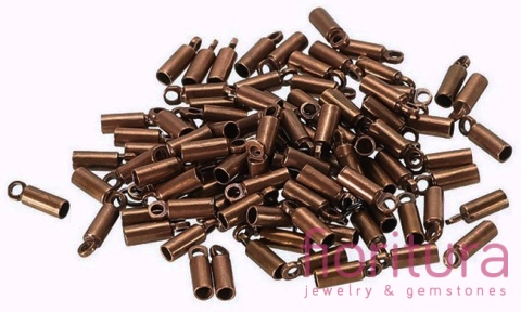 KOŃCÓWKA DO WKLEJANIA 2MM KOLOR MIEDZIANY