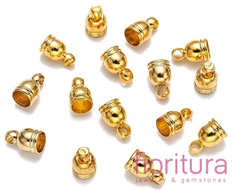 KOŃCÓWKA DO WKLEJANIA 4MM KOLOR ZŁOTY