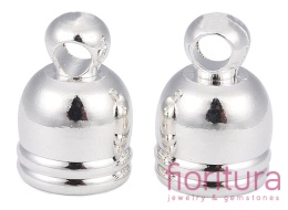 KOŃCÓWKA DO WKLEJANIA 5MM KOLOR SREBRNY