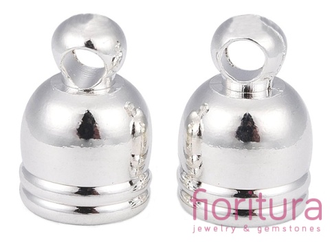 KOŃCÓWKA DO WKLEJANIA 5MM KOLOR SREBRNY